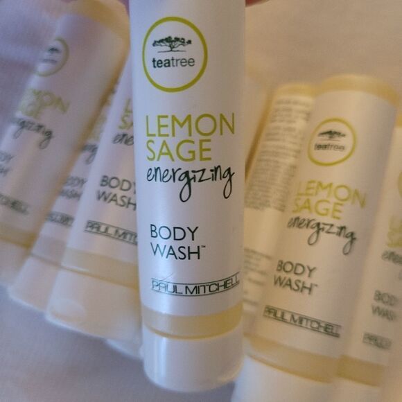 8 PAUL MITCHELL Lemon Sage energizing tea tree BODY WASH travel gym bag size - Picture 2 of 7
